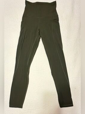 lululemon athletica Olive Green Yoga Leggings